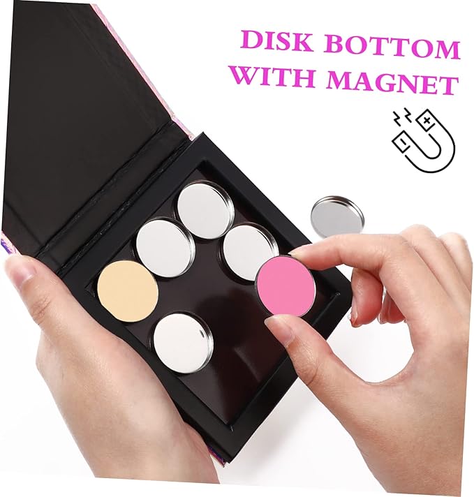 1 Set Empty Makeup Tray Magnetic Makeup Pan Magnetic Palette Empty Cosmetics Palette Empty Eyeshadow Holder Make up Palette Paper Eye Shadow Travel Blush Powder