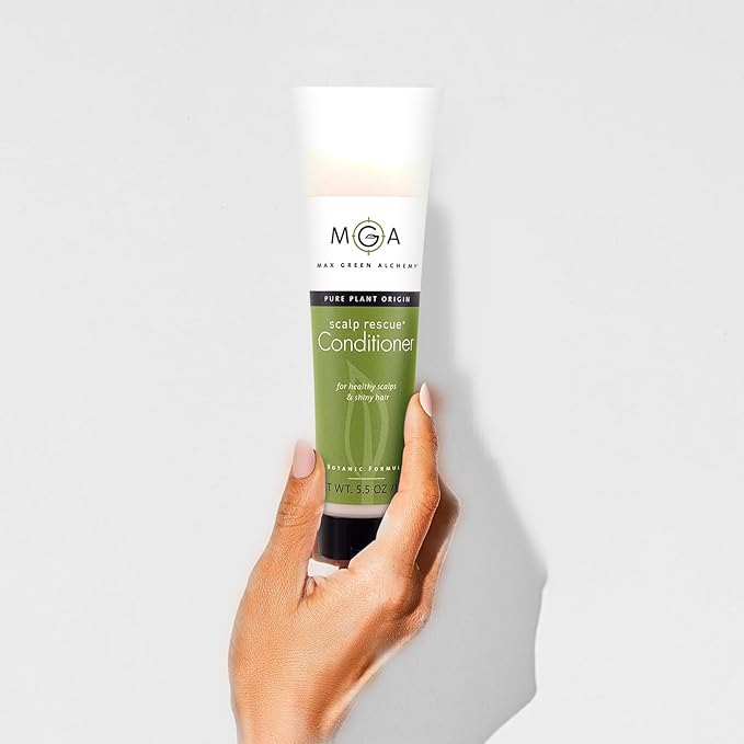 MGA Vegan Hair Conditioner - Organic Formula with Tea Tree for Healthy Hair | Shea Moisture Conditioner with Natural Herbal Scent | Parabens Silicone & Sulfate Free | Unisex | 5.5 Fl Oz