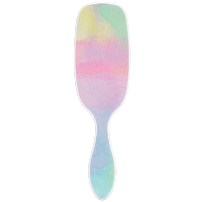 Wet Brush Shine Enhancer Color Wash Stripes, Paddle Hair Detangler Brush with Ultra-Soft Intelliflex Bristles, Infused With Natural Argan Oil, Shiny & Smooth, Wet or Dry, For All Hair Types