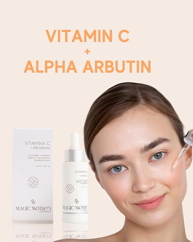 Vitamin C Face Serum – Brightening Serum with Alpha Arbutin – Antioxidant Treatment for Uneven Skin Tone and Radiant Glow – 1 Fl Oz