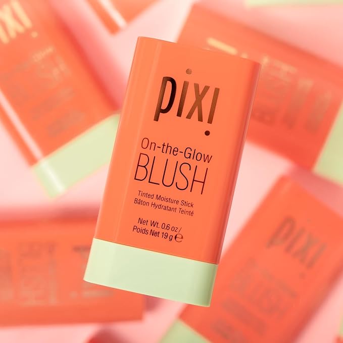Pixi On-the-Glow Blush - Juicy, Hydrating Tinted Moisture Blush Stick with Ginseng, Aloe Vera & Fruit Extracts, For Cheeks & Lips, 19g / 0.6oz, Paraben-Free