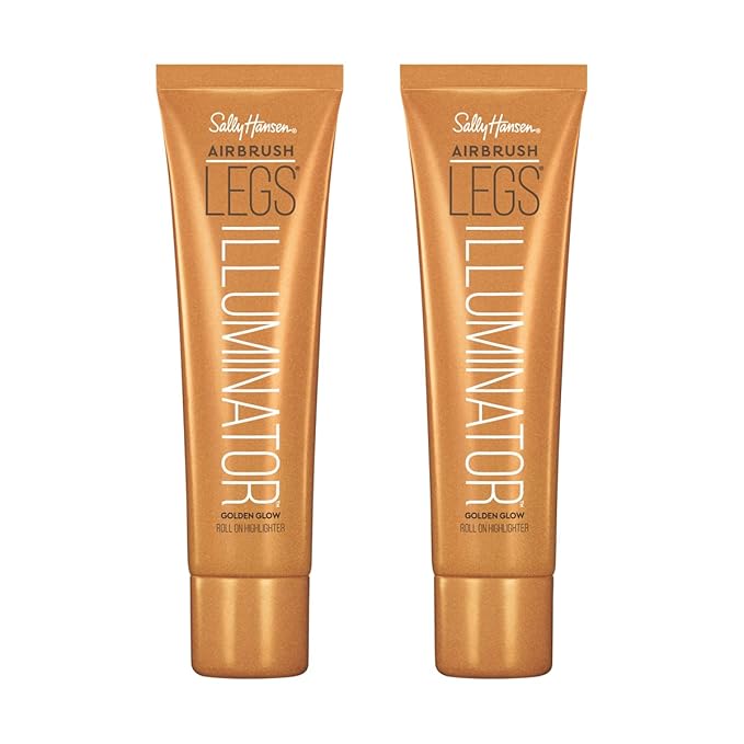 Sally Hansen Airbrush Legs® Illuminator™, Leg Makeup, Golden Glow, Easy Application, Flawless Looking Legs, Rollerball Applicator