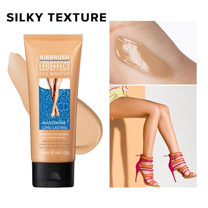 Leg Makeup Waterproof, No Transfer Body Concealer, Coverage for Vein, Scar, Tattoo (#03 Bronze, 1Pc)