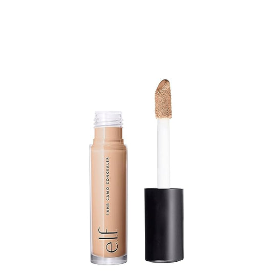 e.l.f. 16HR Camo Concealer, Full Coverage & Highly Pigmented, Matte Finish, Light Beige, 0.203 Fl Oz (6mL)