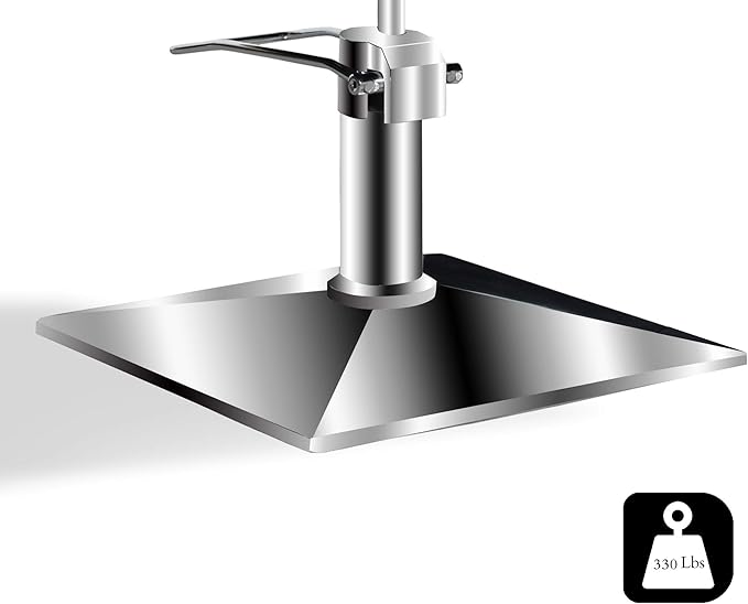 BarberPub Salon Chair for Hair Stylist, All Purpose Hydraulic Barber Styling Chair, Beauty Spa Equipment 8815 (6’’ Seat Height Adjustment) (Black&White)