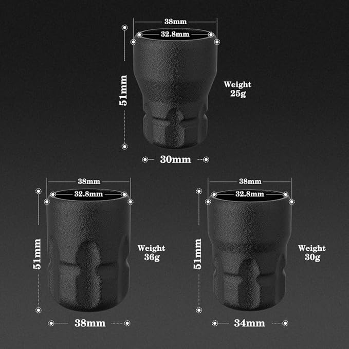 Ambition Soldier P2 Disposable Tattoo Grips - 12Pcs 30mm Professional Tattoo Rubber Grip Cover with Click Adjust System Supply for Rotary Soldier, Zetton, Torped & Shura Tattoo Pen Machine Gun