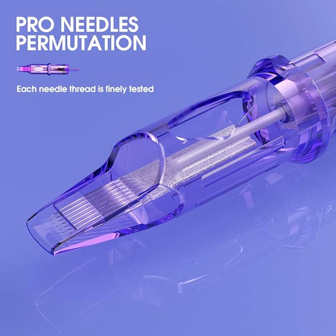 Mast Pro Tattoo Cartridges 20Pcs Disposable Needles Curved Magnum (1025RM)