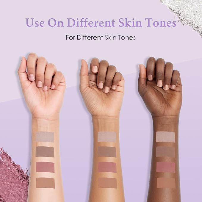 Color Nymph Contour Palette Eyeshadow Makeup Set For Teen Girl Included Highlighter, Blush, Bronzing, Contour Powder With Mirror For Beginners Cruelty Free And Hypoallergenic