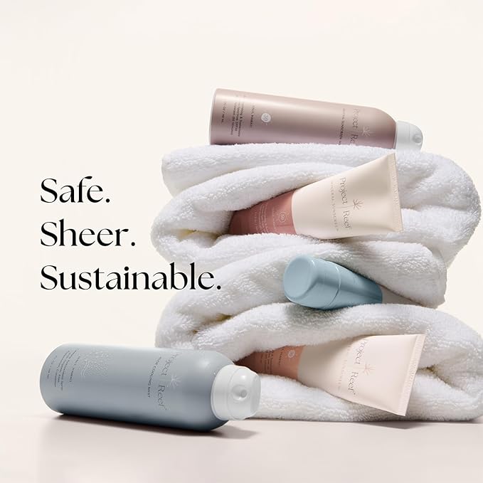 Project Reef Non-Aerosol Aloe Cooling Mist – Vegan, Ocean Friendly & Hydrating After-Sun Spray with Organic Aloe Vera, Peppermint & Cucumber – Natural Sunburn Relief & Daily Skin Refreshment, 5 fl oz