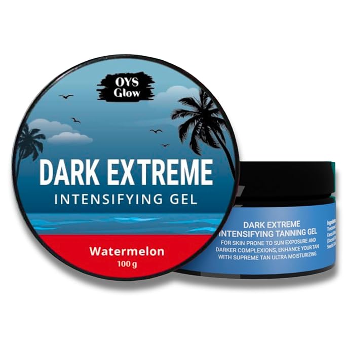 Tanning Gel, New Dark Extreme Intensifying Tanning Accelerator Sunbed Cream Self Tan Body Care Lotions(Watermelon Flavor)