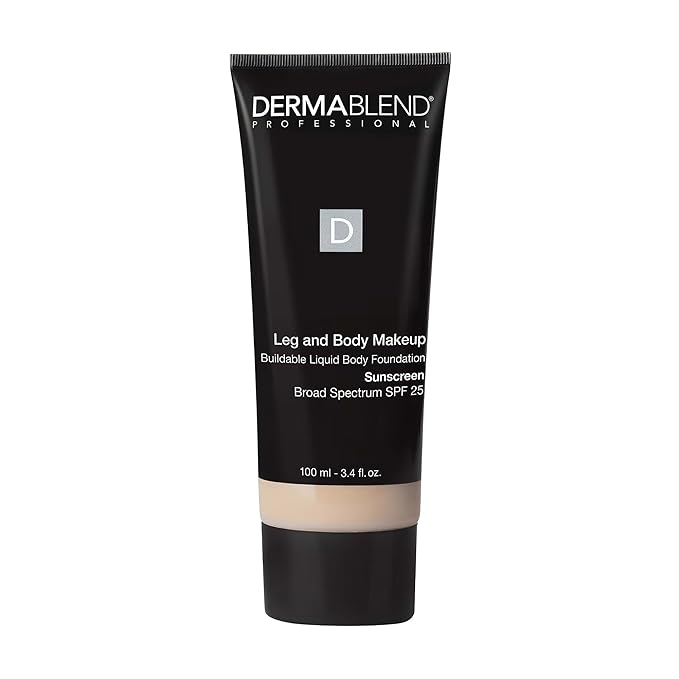 Dermablend Leg and Body Makeup Foundation with SPF 25, 0N Fair Nude, 3.4 Fl. Oz.
