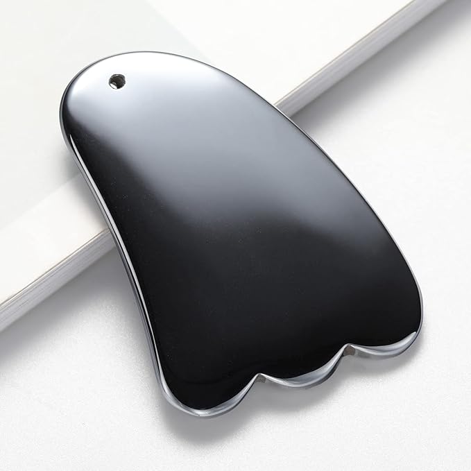 HOTACE Terahertz Energy Stone Gua Sha Scraper Tools Lymphatic Drainage Massager Facial Beauty Tools-Claw Shape