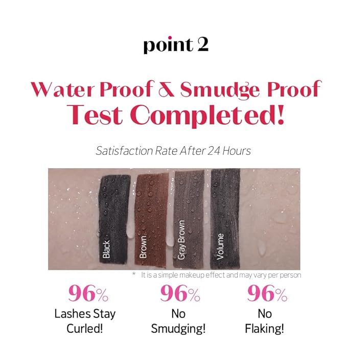ETUDE Curl Fix Mascara Mini, Lash Mascara, Strong Curl Up, Long-Lasting, Waterproof, Lightweight, Korean Makeup, Beauty, Vegan Certified, Volume (0.14 Fl Oz)