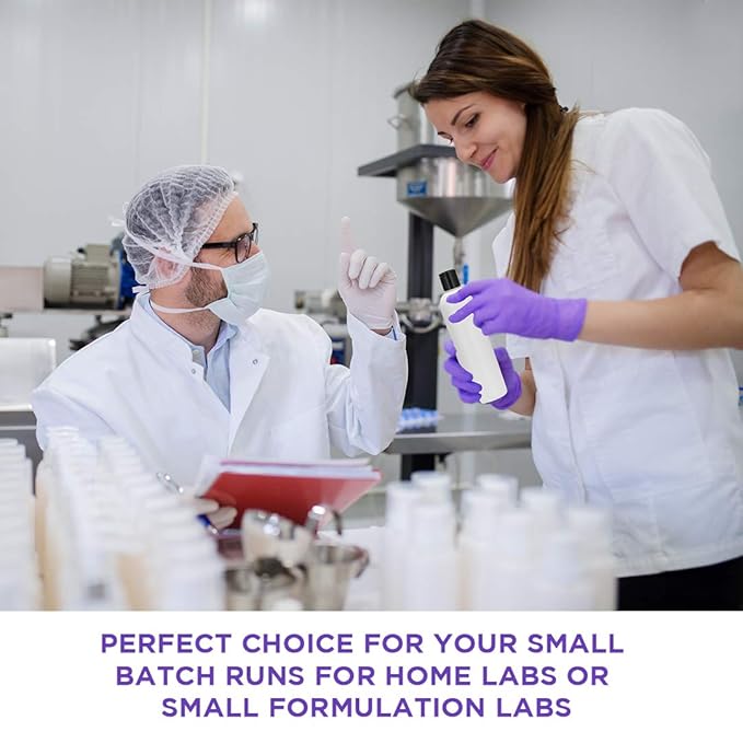 25 PCS Empty White HDPE Bottle 8oz - Cosmo Round Plastic Bottles - 24/410 Neck Black Disc Cap - 24 mm Foil Pressure Seal for Freshness and Leak Prevention - Phthalate Free Use for Safe Cosmetics