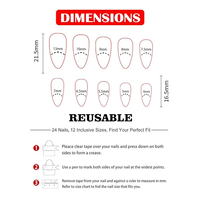 Flower Press on Nails Pink Fake Nails with Blue Design Floral Glue on Nails Glossy Artificial Acrylic Full Cover Stick on Nails Short Almond False Nails for Women Manicure 24Pcs