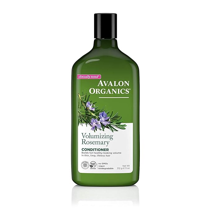 Avalon Organics Rosemary Conditioner - Volumizing Haircare to Reinforce Full, Healthy Looking Volume, 11 Oz