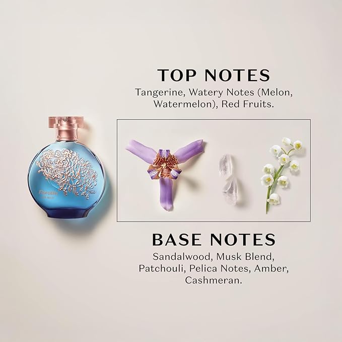 O Boticário Floratta My Blue Eau de Toilette, Long-Lasting, Woody Floriental Fragrance Perfume for Women, 2.5 Ounce