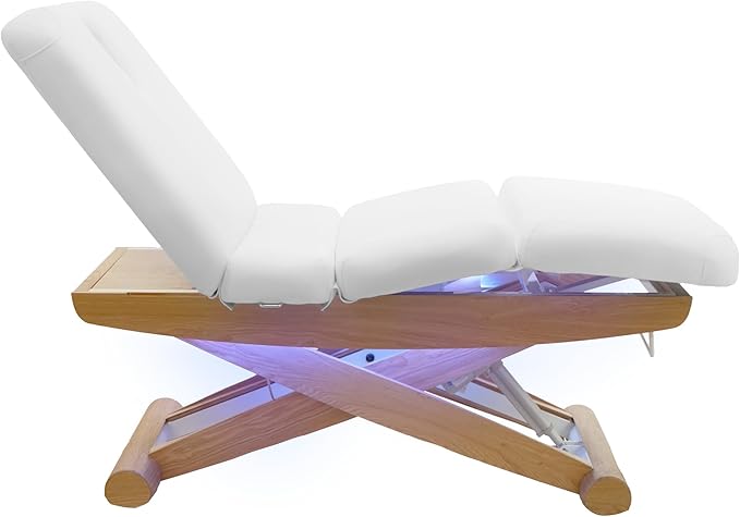 SKINACT Sage Electric Spa Treatment Table Massage, Facial Bed (White)