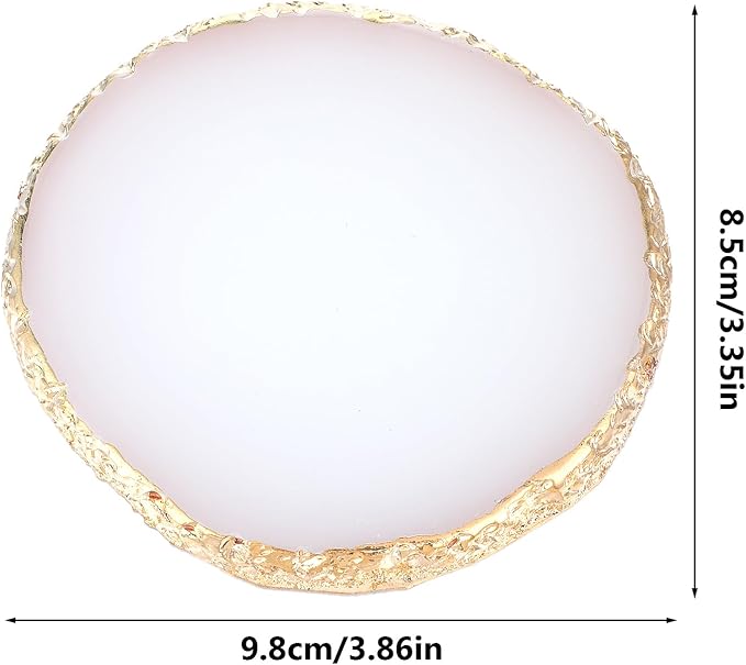 Resin Nail Art Palette Gold Edge Nail Holder