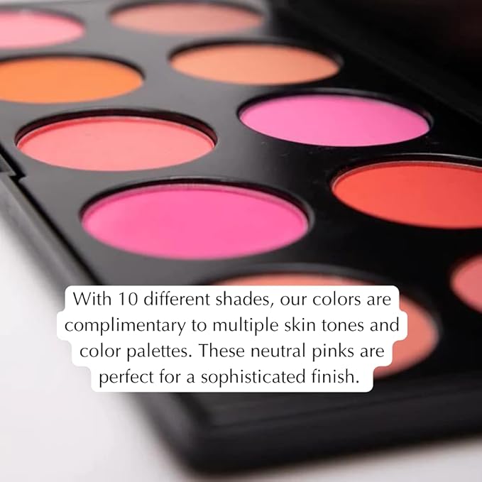 10 Color Blush Color Palette - Pink Blush, Dr. Liia