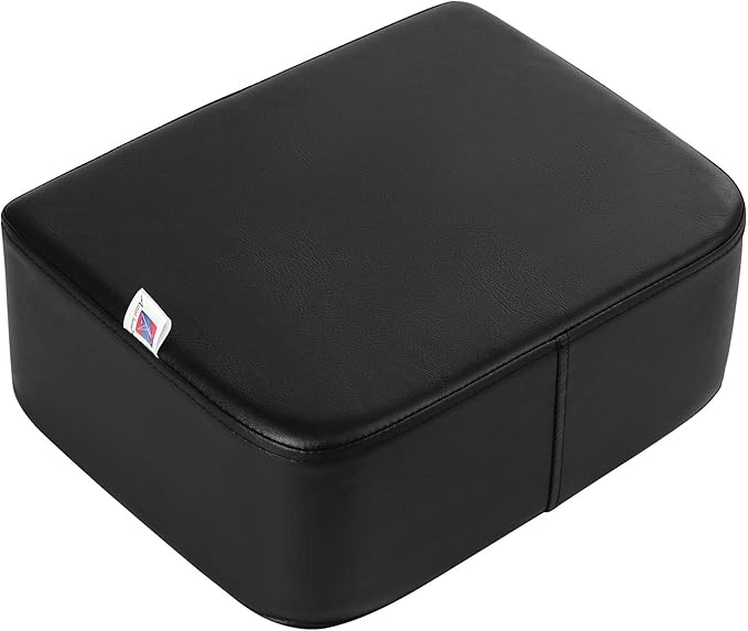 Artist hand Children Leather Cushion Oversize Barber Salon Booster Seat,Spa Equipment Black