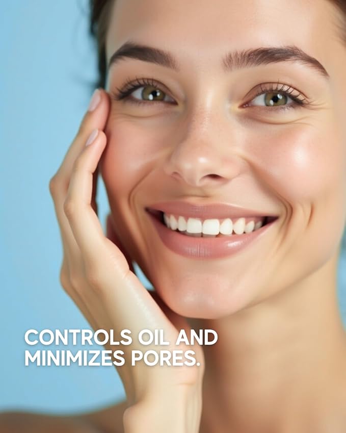 Niacinamide Face Serum 5% – Pore Minimizer with Vitamin B5 & E – Oil Control & Brightening Treatment for Smoother Skin – 1 Fl Oz