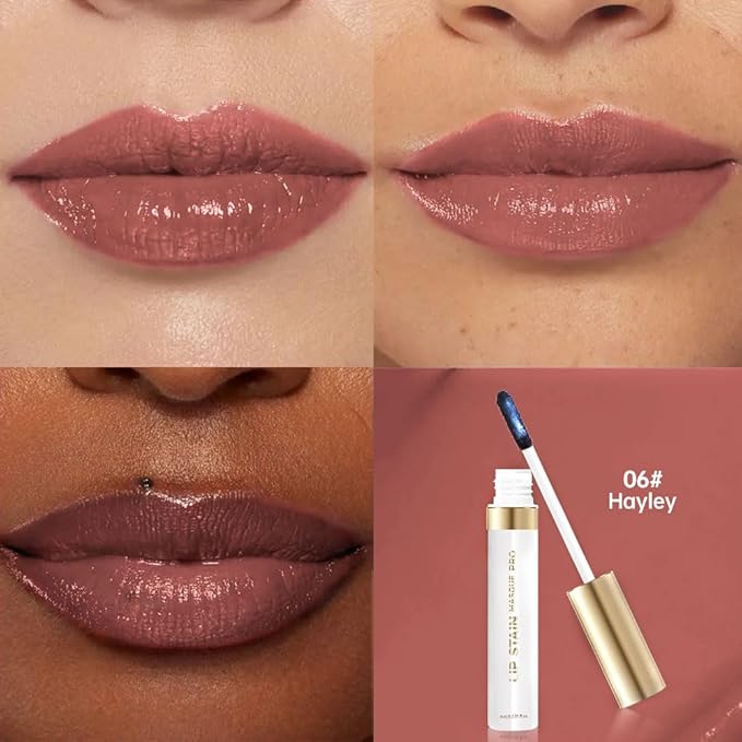 Lip Stain Peel Off – Long Lasting Waterproof Lip Tint, Smudge Proof Transfer Resistant Lip Stains Tattoo,High Pigment Matte Lip Color, Kiss Proof Peel Off Lip Stain Masque,All-Day Stay Lip Makeup 06#