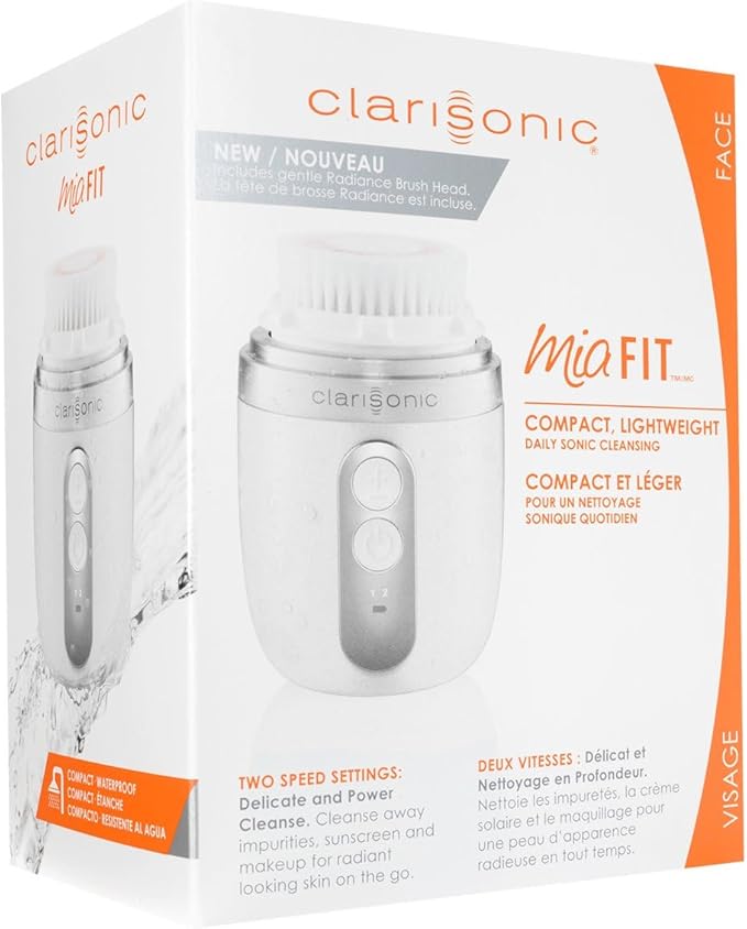 Clarisonic Mia Fit Sonic Facial Skin Cleansing Brush System, White