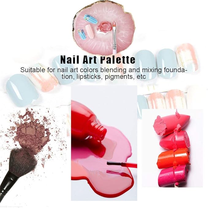 Kalolary Resin Stone Nail Art Palette, Nail Art