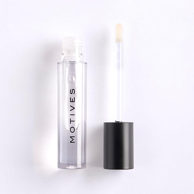 Motives® The Gloss- Clear Lip Gloss, Non-Sticky, High-Shine Formula for Comfortable, Long-Lasting Wear, 2 Sheer Shades (Glaze, Full Size)