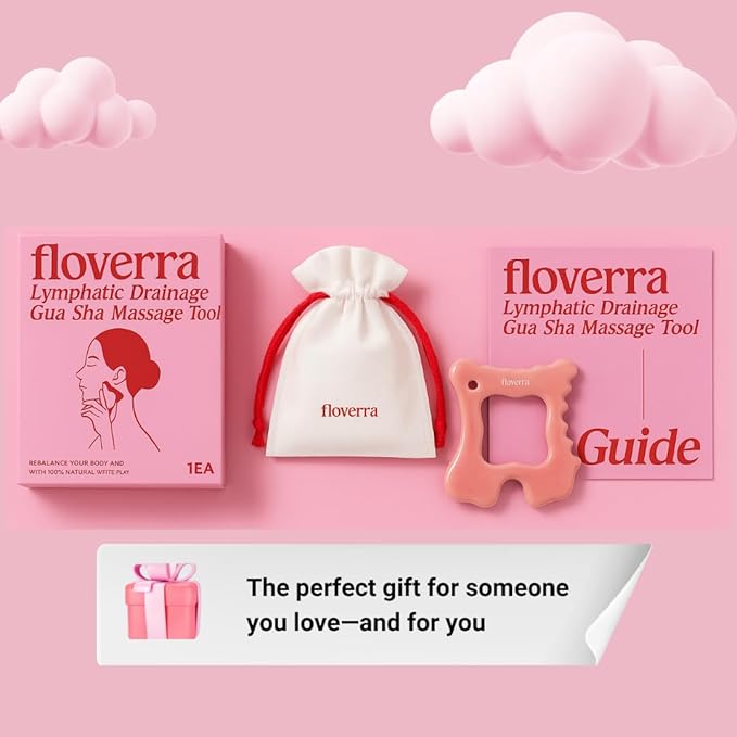 Lymphatic Drainage Ceramic Gua Sha Massage Tool, Korean Face and Body guasha, Portable and Lightweight Scraping Tool