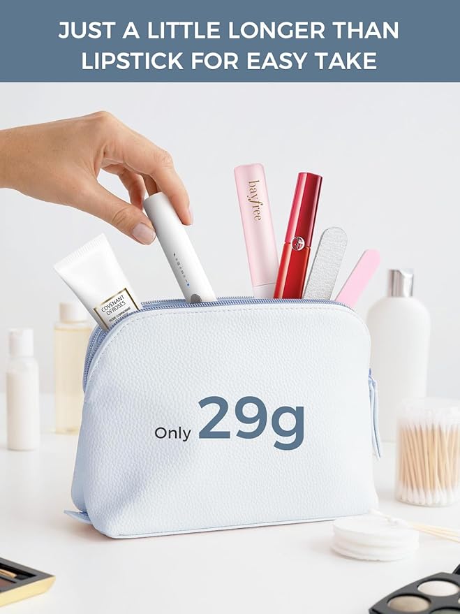 Smiling Shark Heated Eyelash Curler, 360°Wand-Style Heated Lash Brush Rechargeable with 3 Brush Heads & 3 Temp & 5s Fast Heating【Lengthen/Define/Curler】 3-in-1 Lash Curler for All Types of Lashes