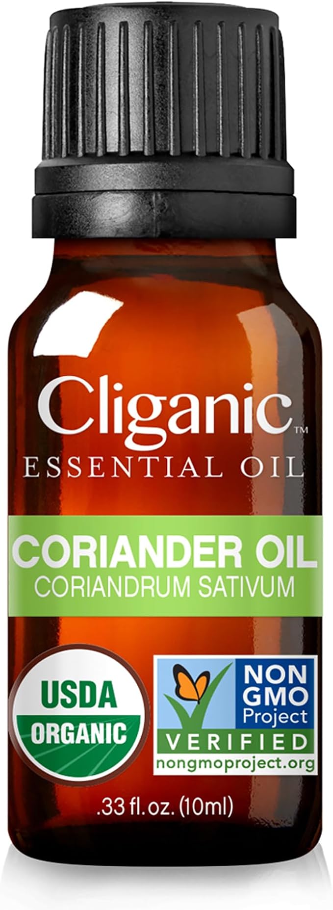 Cliganic Organic Coriander Seed Essential Oil, 100% Pure Natural for Aromatherapy | Non-GMO Verified (Packaging May Vary)