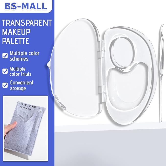 BS-MALL Makeup Mixing Palette Acrylic Mixing Tray