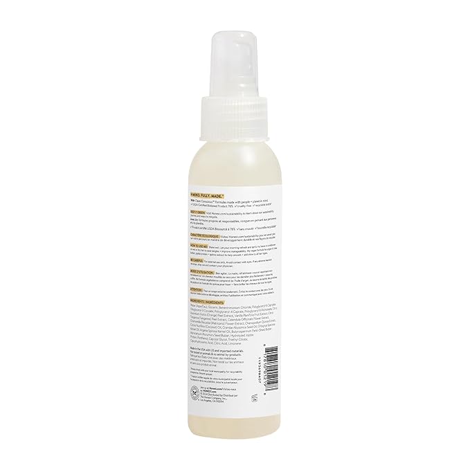 The Honest Company Conditioning Hair Detangler | Leave-in Conditioner + Fortifying Spray | Tear-free, Cruelty-Free, Hypoallergenic | Citrus Vanilla Refresh, 4 fl oz