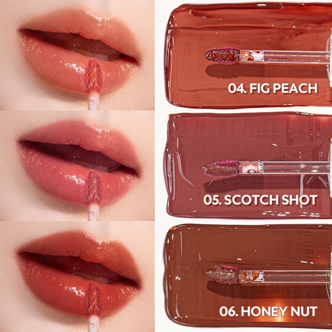 TIRTIR Waterism Tinted Lip Gloss #03 Sand Mond, 0.14 Fl Oz – Kiss Ready Lipgloss, 12H Long Lasting Non Sticky Natural Tinted Glow Korean Multiuse Cheek and Lip Tint for Women gift