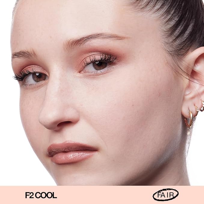 about-face THE PERFORMER Skin-Focused Foundation F2Cool – Medium Coverage, Long-Wear, Breathable & Buildable Base – Clean, Vegan, Hydrating Formula with Blue Agave & Chlorella – 1.08oz