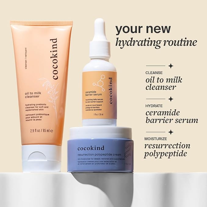 Cocokind Ceramide Barrier Serum, Hydrating Serum to Reduce Dryness, All Skin Types including Sensitive Skin, Fragrance Free, Cruelty Free, 1 fl oz