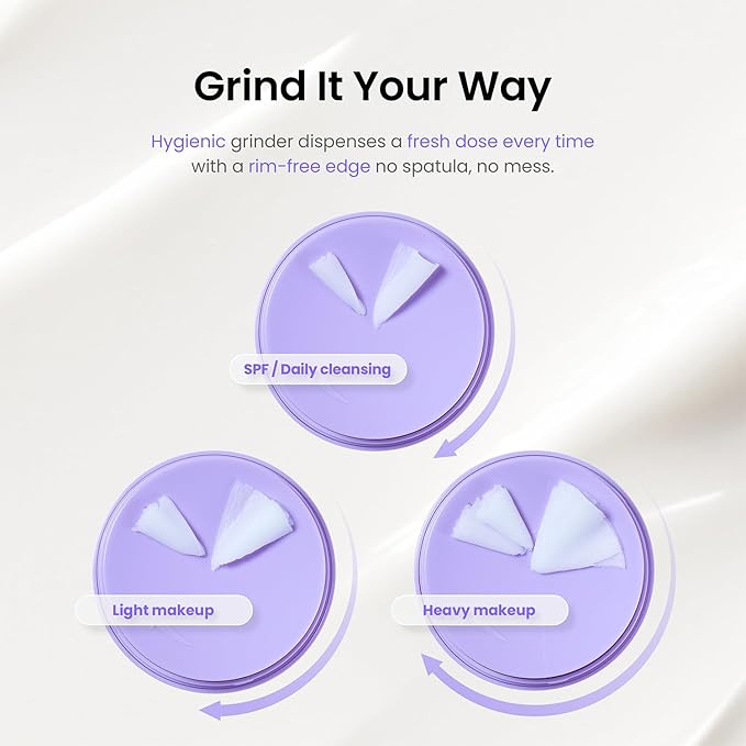 caraseoul Gentle Grinding Cleansing Balm Makeup Remover with BHA Salicylic Acid & Bakuchiol, Vegan, Non-Greasy Texture, Cleansing Oil Travel Size, Korean Skin Care, For All Skin Type (50ml/1.69 fl.oz)