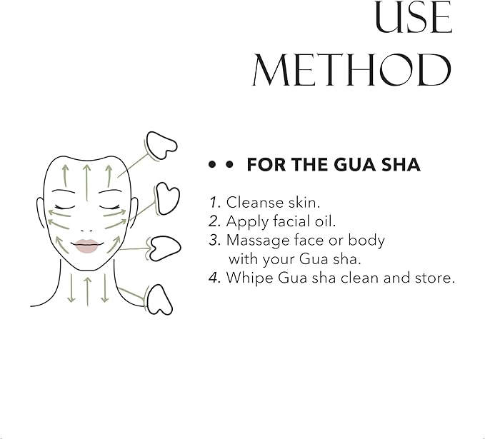 Padime 2 pcs | Set Massage 2-in-1 | Jade Gua Sha Facial Tools + Jade Comb Massage Comb | Massage + Scalp - for Labor Pain