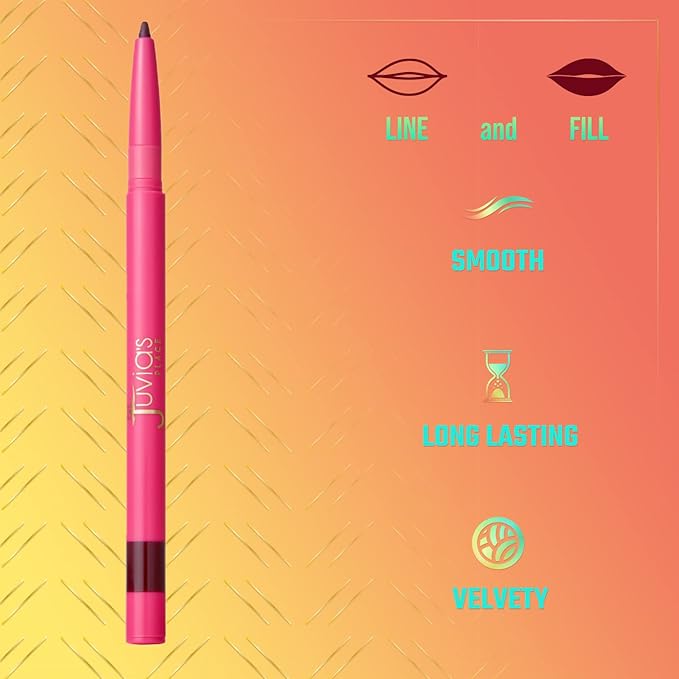Juvia's Place Coffee Shop Luxe Lip Liner: Scorpio - Colorstay Matte Finish Lip Pencil, Makeup for Natural Long Lasting Beauty and Sensational Wear, Lip Stain Kiss Proof Cometics
