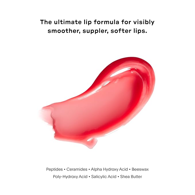 U Beauty The PLASMA Tinted Lip Compound - Anti-Aging & Anti-Wrinkle Lip Gloss, Hyaluronic Acid, Shea Butter & Peptides for Hydration & Plumping, Rose - 15 mL