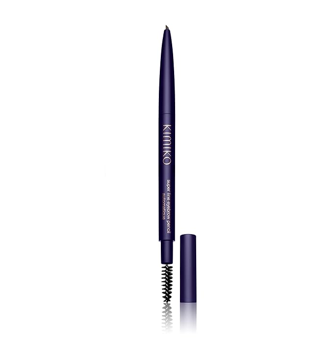 KIMIKO Fine Eyebrow Pencil Automatique - Coffee (Twist Up Pencil, Long Wear Formula, Comes with Covered Brush for Natural Looking Brows)