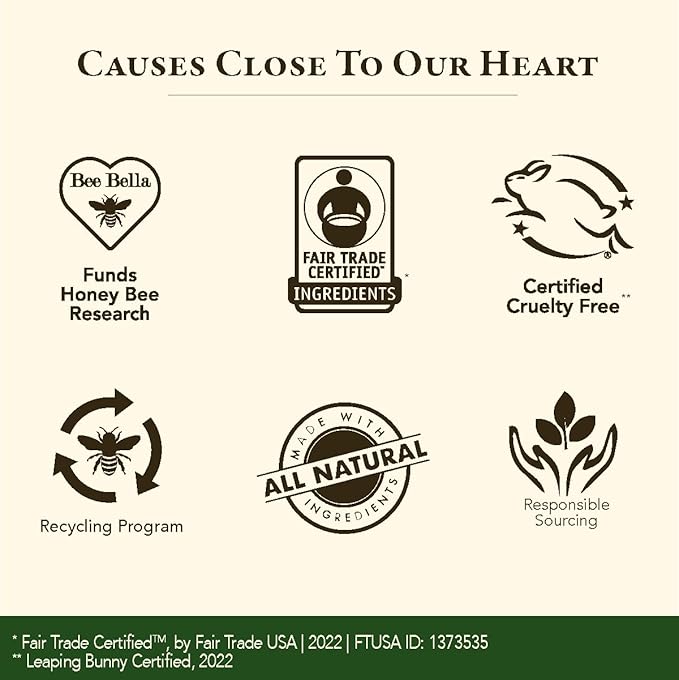 Bee Bella Lip Balm, Cherry, 3 Organic