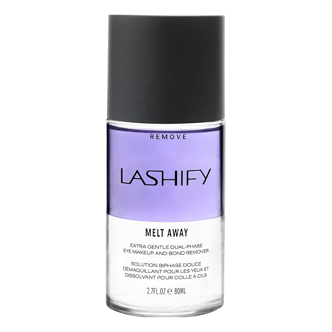 Lashify Melt Away Extra Gentle Dual-Phase Eye Makeup and Bond Remover, 80ml bottle