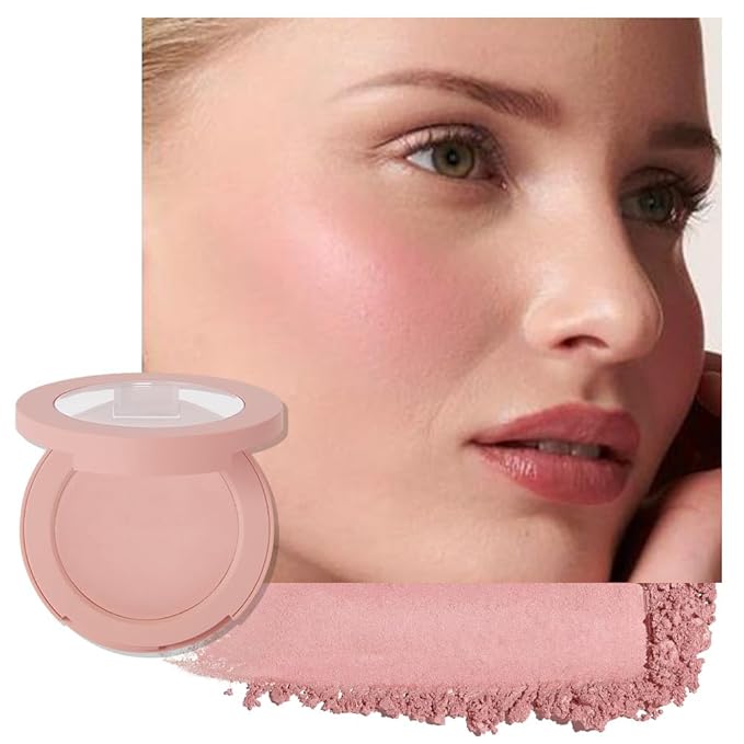 Blush for Cheeks,Pink Peach Powder Matte Blush Palette Cheeks Face Makeup for Older Women,Lightweight,Smooth,Blendable,Fade and Transfer-Resistant,Effortless Matte Natural Finish,Vegan & Cruelty Free