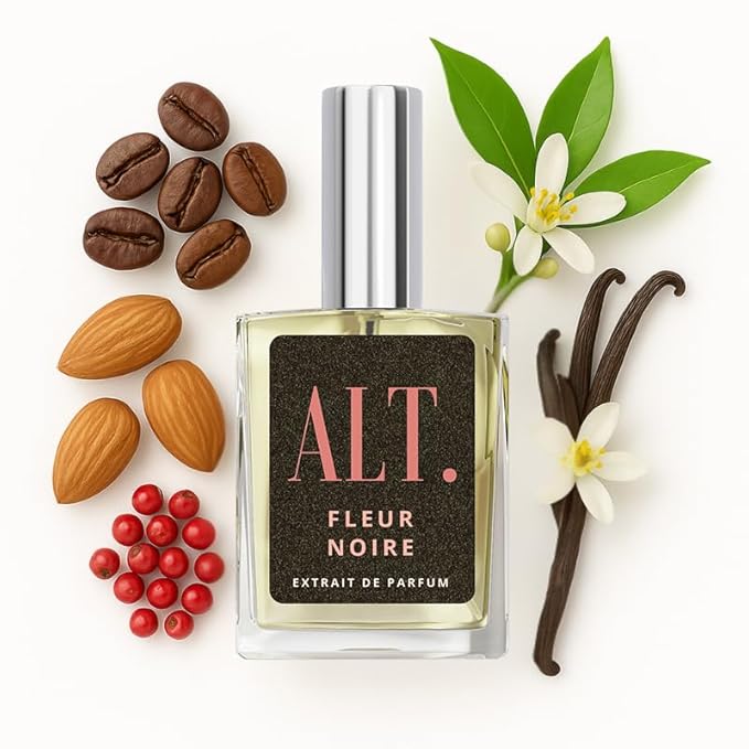 ALT. FRAGRANCES Fleur Noire 60ml Inspired by BlackOpium Extrait de Parfum Long Lasting Perfume for Women, Signature Scent Women’s Fragrance
