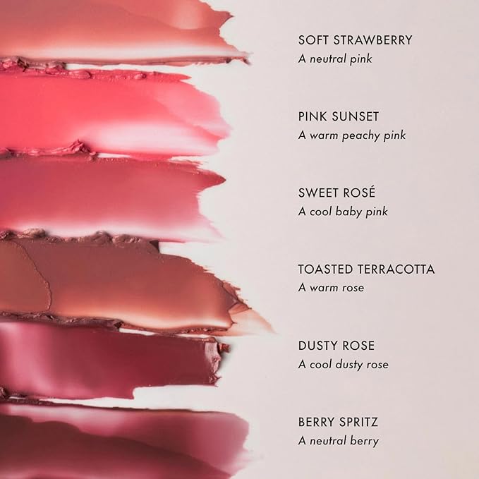 Summer Fridays Blush Butter Balm - Skincare-Infused Hydrating Cream Blush with Hyaluronic Acid, Ceramides, & Shea Butter for a Dewy Flush of Color - Cheek and Lip Tint - Sweet Rosé (0.14 Oz)