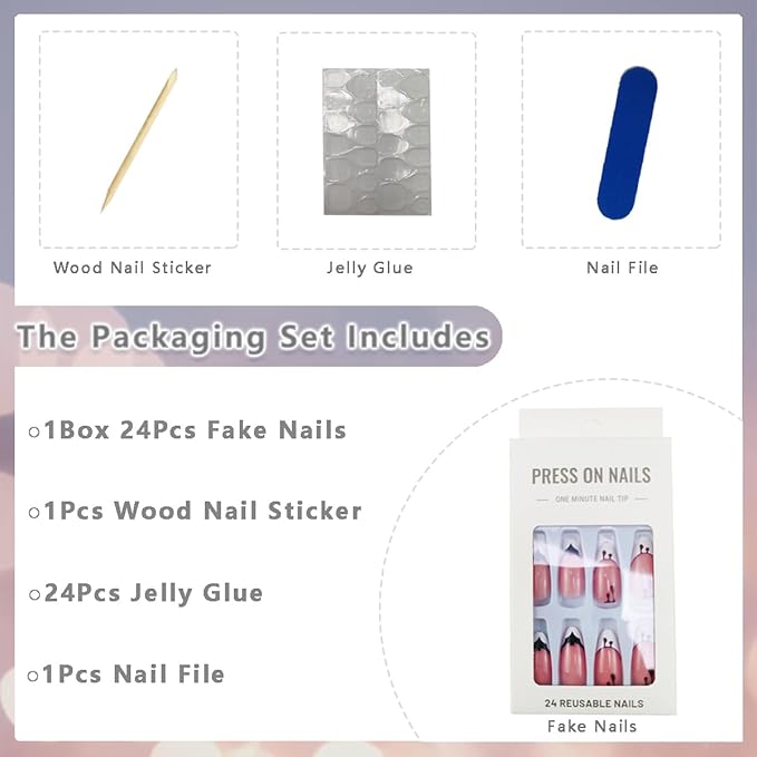 Halloween Bat Press on Nails Medium Almond Fake Nail with Blood Drop Designs White French Tip Acrylic False Nail Horror Glue on Nails Full Cover Halloween Stick on Nails for Women Party Manicure 24Pcs