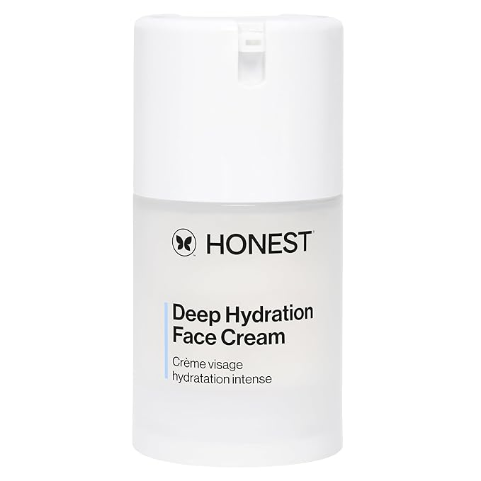 Honest Beauty Deep Hydration Face Cream for Dry Skin | Hydrates + Supports Natural Moisture Barrier | Hypoallergenic + Gentle for Sensitive Skin | 1.7 fl oz